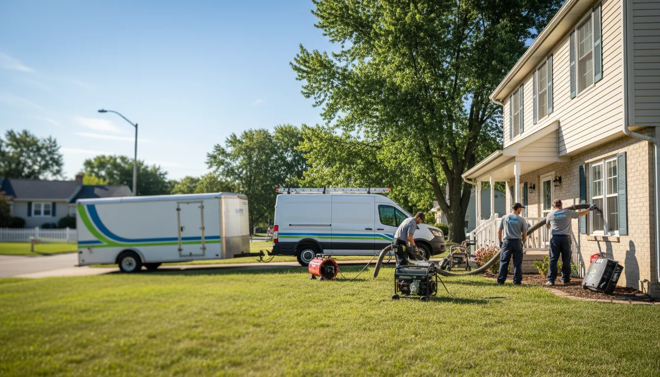 Flooded Basement Restoration And Cleanup With Repair in Marysville, MI near me